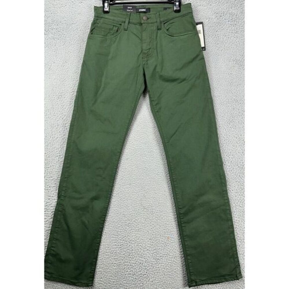 Mavi Zach Jeans Mens 28X32 Green Straight Leg Denim Stretch NEW